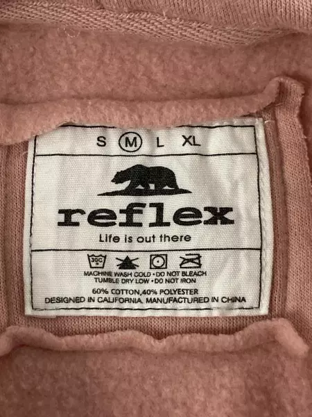 Reflex Mauve Pink Hooded Sweater Medium Women's Pullover with Kangaroo Pocket