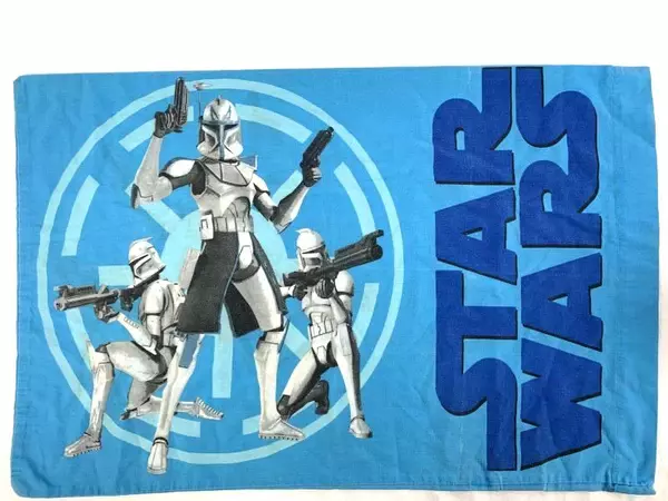 Lot of Star Wars Collectibles Cup Pillowcase & 2 Boys' T-Shirts Sz Sm/8-10