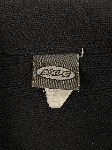 Vintage Axle Men's Medium Black Flames Shirt 90s Y2K Short Sleeve