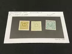 Mint 1902 Montenegro Stamps Lot of 3 Nicholas I - 1 Hinged & 2 MNH