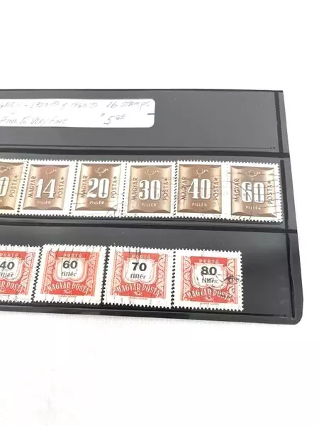 Lot of 16 Used Hungary Postage Stamps 1950s-60s Fine/Very Fine Collection