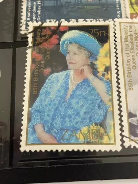 Lot of 10 Used Zambia Stamps 1960s Queen Elizabeth Fine to Very Fine Collectors