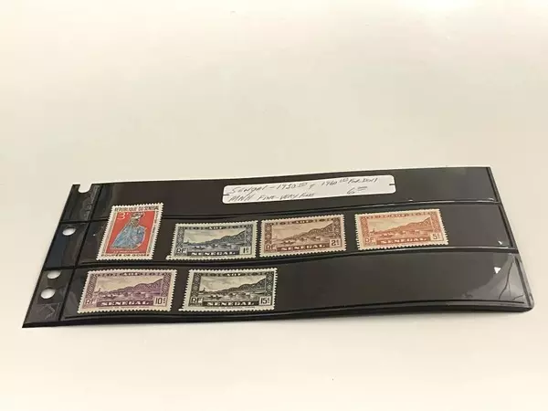 Lot of 6 Mint Senegal Stamps 1930s & 1960s - Fine/Very Fine Collectibles