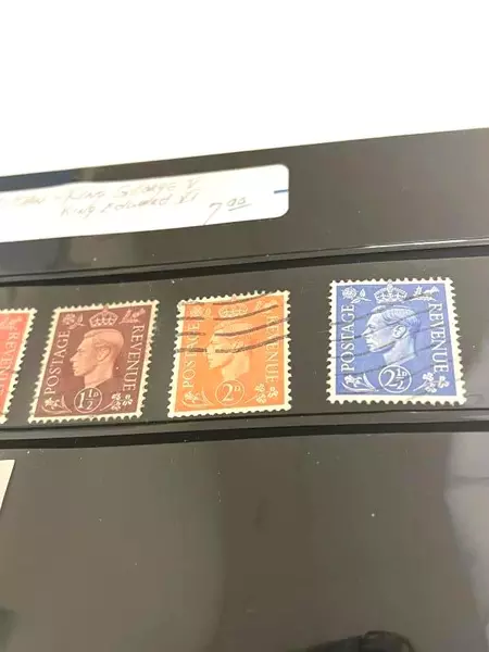 Lot of 8 Used Great Britain Stamps - Edward VI & George V Collection