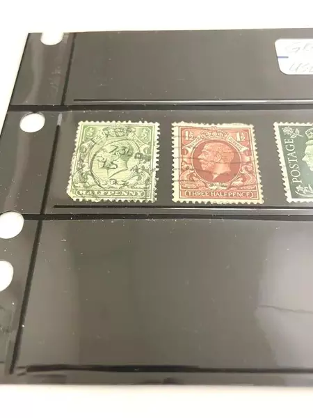 Lot of 8 Used Great Britain Stamps - Edward VI & George V Collection