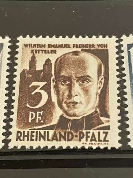 Lot of 15 Mint Fine 1947 Rheinland Postage Stamps for Collectors