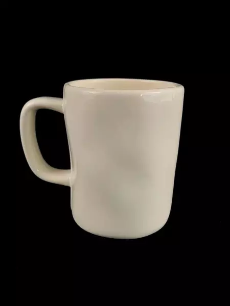 Rae Dunn Wish Mug by Magenta White Ceramic Coffee Cup 4.5" - Good Condition