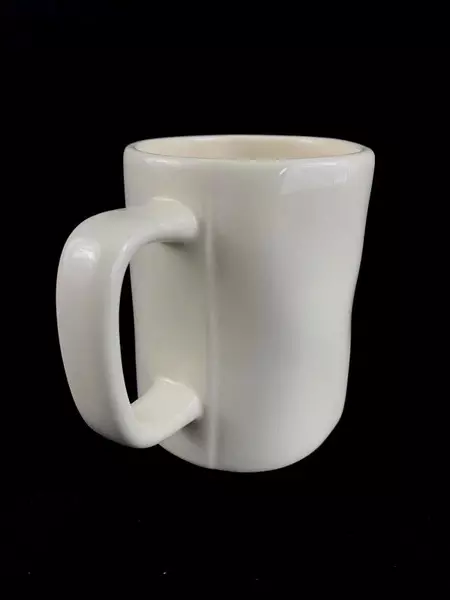 Rae Dunn Wish Mug by Magenta White Ceramic Coffee Cup 4.5" - Good Condition