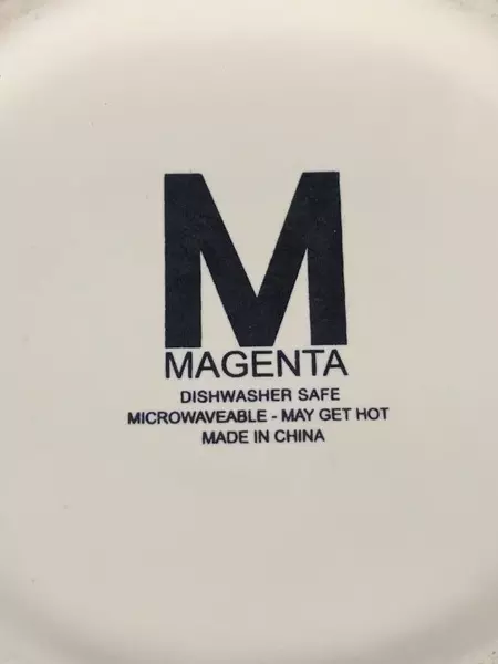 Rae Dunn Wish Mug by Magenta White Ceramic Coffee Cup 4.5" - Good Condition