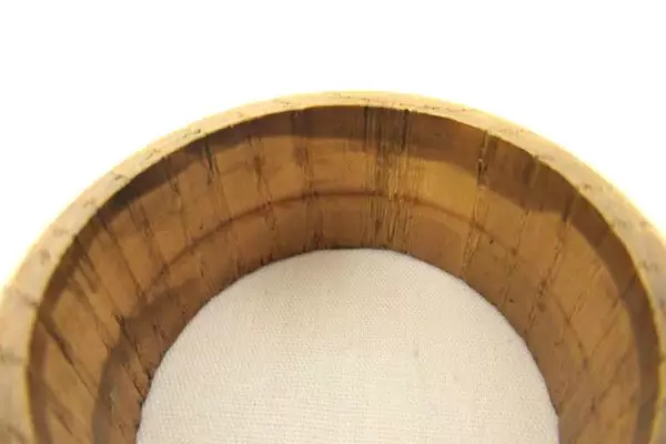 Set of 4 Vintage Wooden Napkin Rings Round Boho Dining Decor 1.5" Diameter