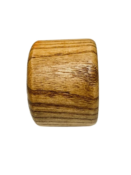 Lot of 4 Vintage Wooden Napkin Rings - Boho Retro Dining Decor