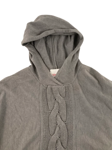 Yoon Women's Gray Cable Knit Hooded Sweater Size M - Good Condition