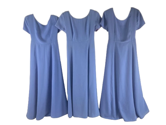 Lot of 3 Stephanie Andrews Purple Bridesmaid Dresses for Fabric Crafts