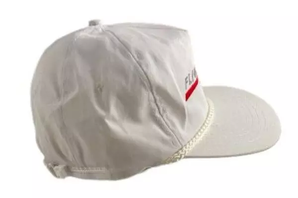 Vintage KC Flight Craft White Trucker Hat Adjustable Embroidered Cap