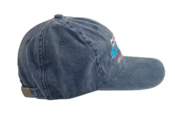 Vintage Cycle Sports Adjustable Hat Cap Salem Eugene Embroidered Denim Blue