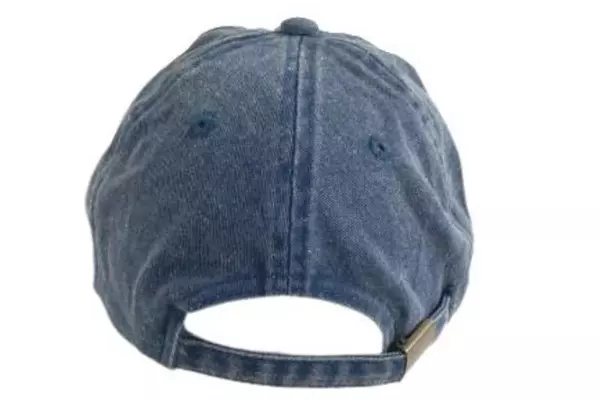 Vintage Cycle Sports Adjustable Hat Cap Salem Eugene Embroidered Denim Blue