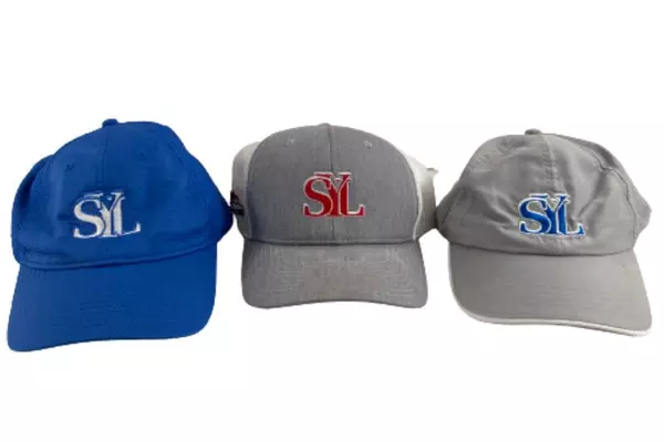 Lot of 3 Pre-Owned SYL Wells Fargo Adjustable Caps - Stains & Wear