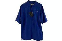 Tehama Clint Men's Polo Shirt M Blue Striped Leo Gentry NWT - Stylish Activewear