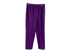 Vintage Roamans Purple Pleated Pants Women's G6 Elastic Waist Good Condition