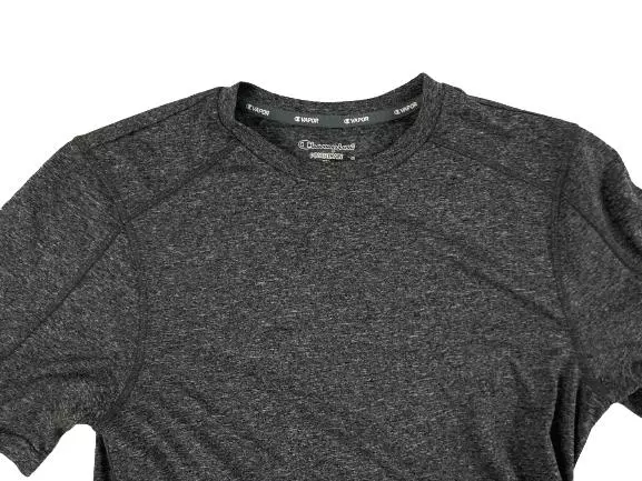 Champion Vapor Women's XS Gray Activewear Tee Shirt - Pre-owned Fitness Top