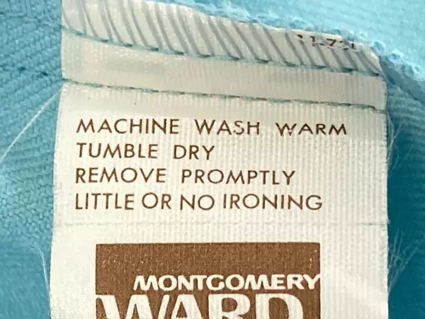 Vintage Montgomery Ward Light Blue Taper Fit Pants Women's Size 20 Average