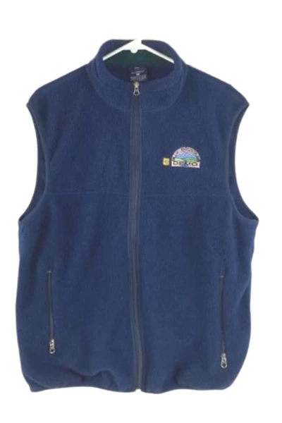 Port Authority Blue Fleece Vest US Forest Service Unisex Size L - Good Condition