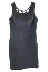 Merona Black Bodycon Dress Size 10 Sleeveless Back Zip Women's Fashion Elegant