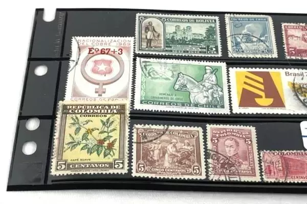 Lot of 15 Used 1930s South America Stamps: Argentina, Brazil, Chile & More