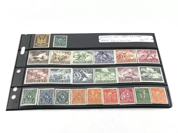 Lot of 23 MNH Germany Stamps 1922-1943 Fine to Very Fine Deutsches Reich
