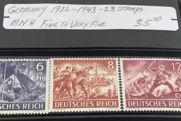 Lot of 23 MNH Germany Stamps 1922-1943 Fine to Very Fine Deutsches Reich
