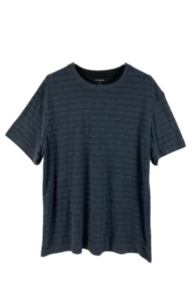 Lot of 2 Men's Large Van Heusen & Red Head Striped Shirts - Gray & Black