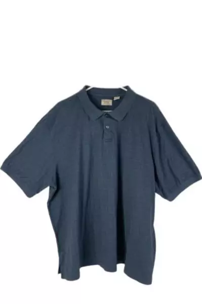 Lot of 2 Men's 2XL Polo Shirts - Orange Harriton & Blue Hudson River