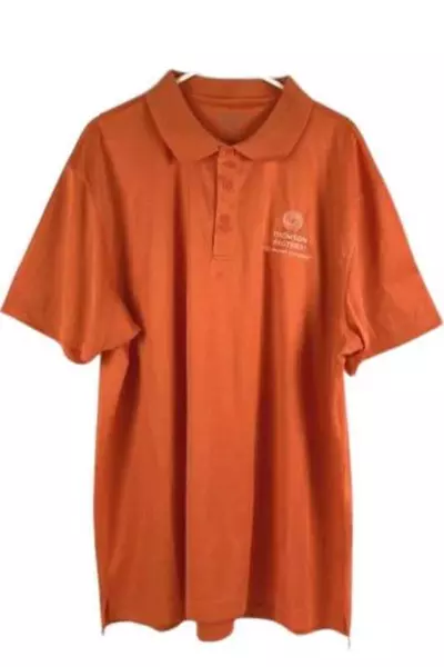 Lot of 2 Men's 2XL Polo Shirts - Orange Harriton & Blue Hudson River