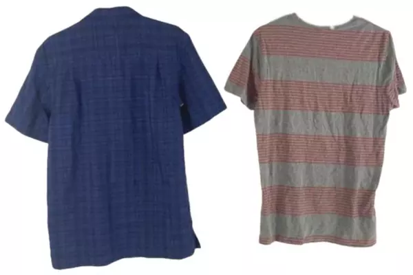 Lot of 2 Men's Small Shirts: George Short Sleeve & Old Navy Striped Tee