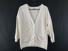 Casino Women's Cream Cardigan Sweater Size Small 5 Button Closure