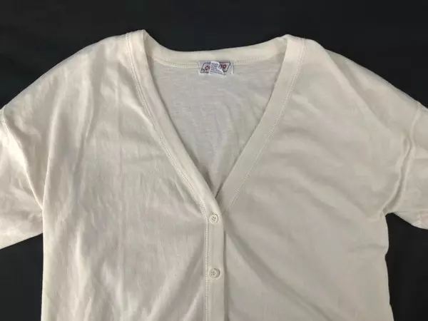 Casino Women's Cream Cardigan Sweater Size Small 5 Button Closure