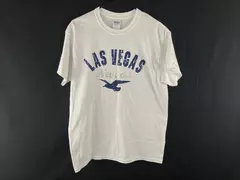 Gildan Las Vegas T-Shirt Men's M White Blue Seagull Graphic Souvenir