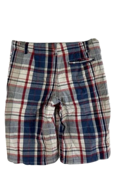Cherokee Red White Blue Plaid Shorts Size 14 - Good Condition, Some Stains