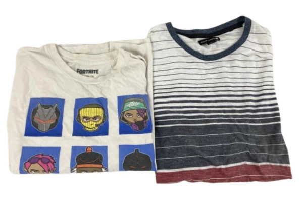 Lot of 4 Boys' XL Fortnite Shirts & Pants - Flannel, Graphic Tees, Casual Wear