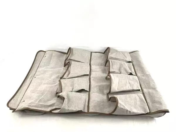 Hanging Storage Shoes Accessories Beige Brown Heathered Closet Home Organization