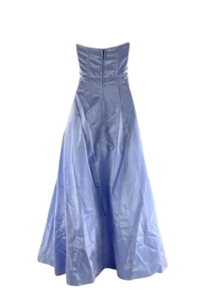Studio M Periwinkle Blue Strapless Fit & Flare Dress Size M - Pre-Owned Stains
