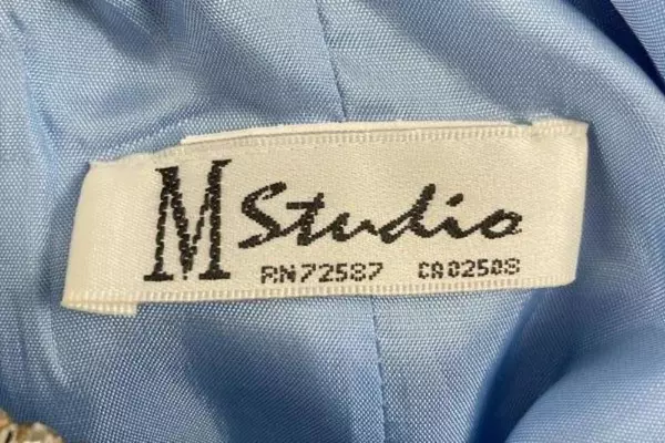 Studio M Periwinkle Blue Strapless Fit & Flare Dress Size M - Pre-Owned Stains