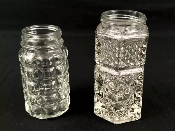 Lot of Kitchen Glassware: Wine Glass, Mixing Bowl, Salt & Pepper Shakers