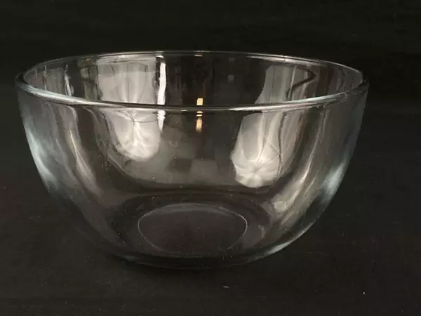 Lot of Kitchen Glassware: Wine Glass, Mixing Bowl, Salt & Pepper Shakers