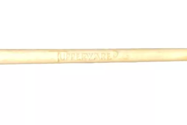 Lot of 5 Beige & White Plastic Kitchen Gadgets & Storage Containers