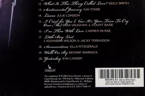 Lady Sings The Blues 2 Disc CD Various Artists Liberty Records 2004