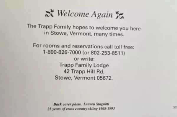 Vintage 1970s Trapp Family Lodge Brochure Stowe Vermont Travel Collectible