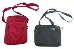 Lot of 2 STM Laptop Tablet Travel Bags Gray Red Carry On Case with Straps