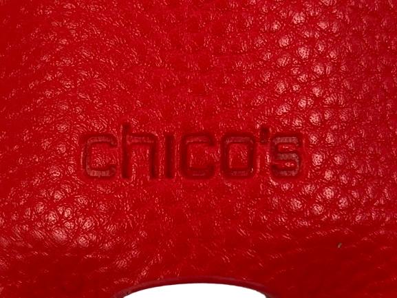 Chico's Salmon Red Lotion Holder Purse Accessory NWT with Snap Closure