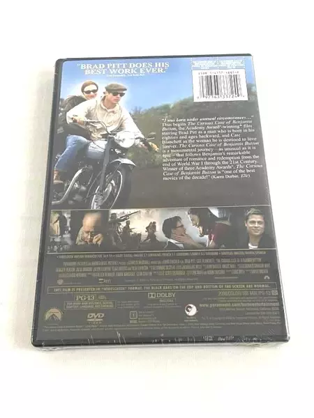 The Curious Case of Benjamin Button DVD Brad Pitt Cate Blanchett PG13 2008